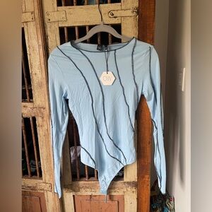 OW Collection Heat Bodysuit in Blue